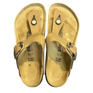 Birkenstock Gizeh Big Buckle Sandals Mud Green Women's 6 Summer Vacation